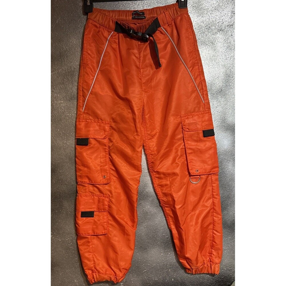 Urban Outfitters Orange Katya Nylon Buckle Utility Y2K Style Parachute Pants XS